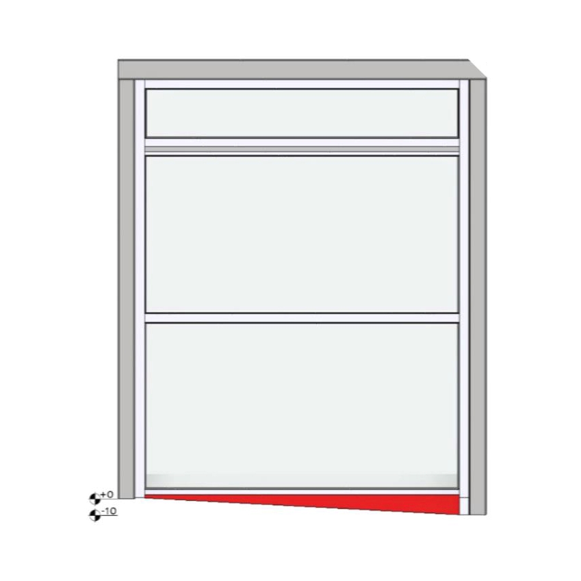 CAN BE ALSO PLACED ON SLOPING GROUND