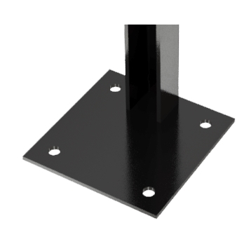 SQUARE MOUNTING FLANGE, 16.5 X 16.5 CM